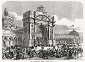 Exterior Prints: Vienna Universal Exhibition: Principal entrance
