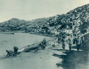Australian Prints: A view of Anzac Cove, west coast of Gallipoli