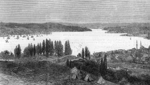 Istanbul Prints: View of the Bosphorus, Turkey, 1878