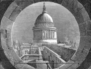 V Iew Prints: View of the Dome from the Belfry, St. Pauls Cathedral, 1878