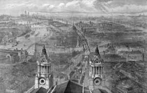 Dec18 Prints: View of London from St. Pauls, on Lord Mayors Day