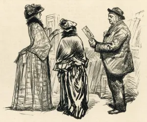 1887 Prints: Viewing Paintings at the Royal Academy, London, 1887