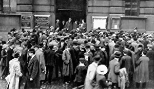 Canadian Prints: Vigil outside the C. P. R, relatives and friend awaiting news