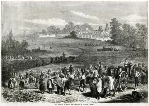 Field Prints: Vintage in Medoc: Vineyards of Chateau Lafitte 1871