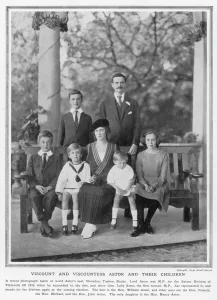 Bucks Prints: Viscount and Viscountess Astor and their children