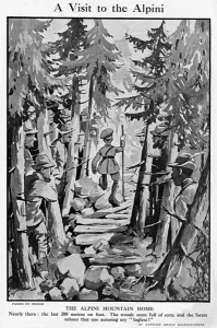 Mountains Prints: A Visit to the Alpini by Bruce Bairnsfather