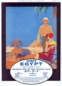 Travel Prints: Visit Egypt advertisement, 1929