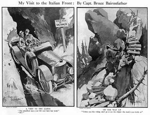 Mountains Prints: My Visit to the Italian Front by Bruce Bairnsfather