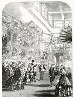 Prince Prints: Visit by Queen Victoria and Prince Albert to the Royal Academys galleries in London