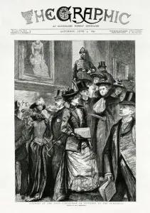 Guarding Prints: Visitors to an exhibition at the Guildhall, London