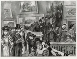 Visitors Prints: Visitors to the Guildhall Art Gallery
