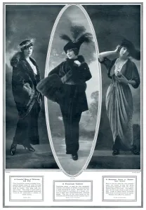 Wrap Prints: Vogue for velvet and fur 1913