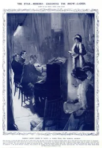 Singing Prints: Voice audition for female role in a musical 1908