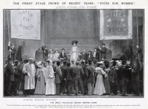 Crowd Prints: Votes for Women at the Court Theatre 1907