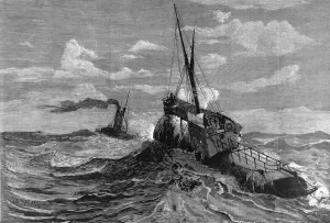 Ancient Prints: The Voyage of Cleopatras Needle to England, 1878