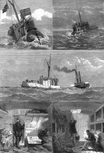 Ancient Prints: Voyage of the Obelisk Ship Cleopatra to London, 1878