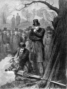 Trial Prints: W. E. Gladstone watching a steam-driven saw, Tulse Hill, 1878