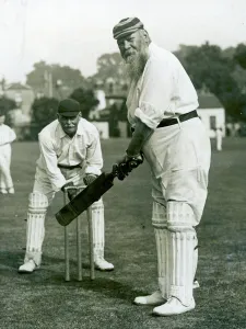 Centuries Prints: W. G. Grace batting at Gravesend, 1913