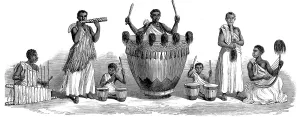 August Prints: Waganda Band, 1860 s