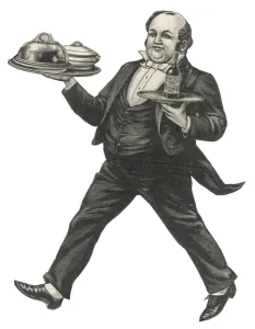 Waiter Prints: Waiter Bears Trays 1900