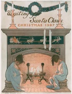 Waiting Prints: Waiting For Santa Claus, by Jessie Willcox Smith