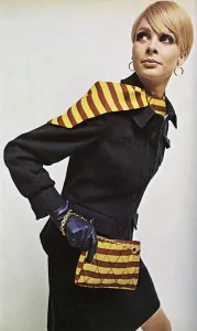 Modelling Prints: Wallis suit with Biba accessories, 1966