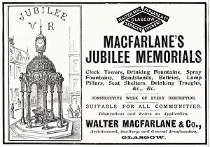 Cast Prints: Walter MacFarlane, Saracen Foundry in Glasgow manufacturer of cast iron clocks