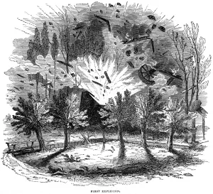 1843 Prints: Waltham Abbey explosion