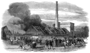 1861 Prints: Waltham Abbey explosion