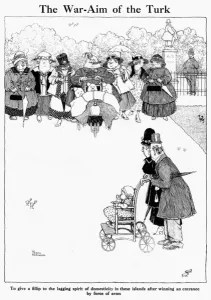 Turkey Prints: The War-Aim of the Turk, by W. Heath Robinson