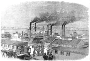 Result Prints: The war in America: General Pope's division at the Levee, Ca