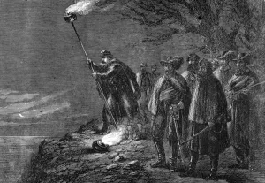 Camp Prints: The war in America: a night alarm in the Federal camp