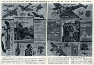 Mask Prints: War in the stratosphere by G. H. Davis