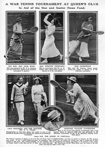 Queens Prints: War tennis tournament at Queens Club, 1916
