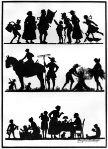 Fields Prints: War Time in the Country in Silhouette