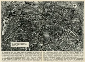 Berlin Prints: Wartime map of Berlin by G. H. Davis
