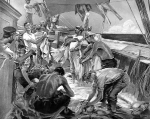 Washin G Prints: Wash Day on Board a Sailing Ship in the Tropics