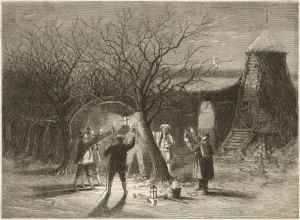 Customs Prints: Wassailing Apple Trees
