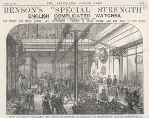 Science Prints: Watch Factory / Iln / 1884