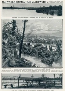 Defence Prints: Water protection of Antwept 1914