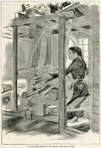 Loom Prints: WEAVING, ENGLAND