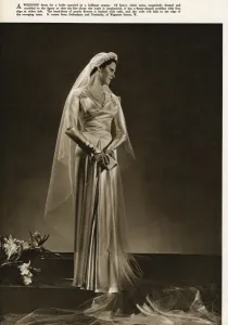Head Prints: Weddiing dress 1937