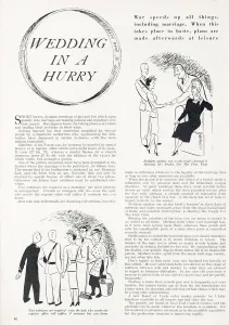 Marriage Prints: Wedding in a hurry, 1944
