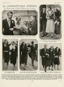 John Prints: The wedding of Mr Charles Sweeny and Miss Margaret Whigham. Date: 1933