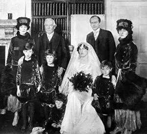Randolph Prints: Wedding of Violet Asquith and Maurice Bonham Carter, 1915