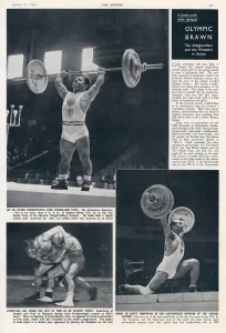 Xivth Prints: Weight-lifters and wrestlers, 1948 London Olympics