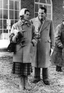 Tweed Prints: A well-to-do couple in country clothing
