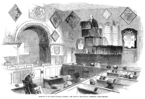 1814 Prints: Wellington at Church