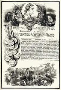 18th Prints: Wellington supplement to the Illustrated London News 1852