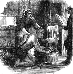 Toilet Prints: Welsh Miner Washing 1870